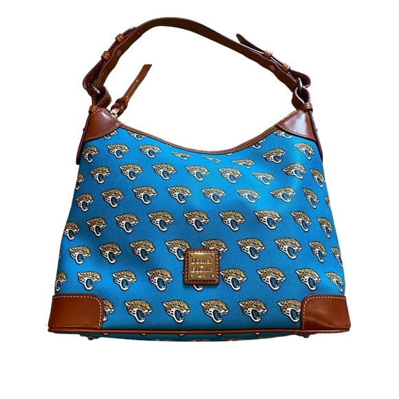 NFL 🐆 Jacksonville Jaguars Dooney & Bourke Shoulder Bag EUC - Picture 1 of 8
